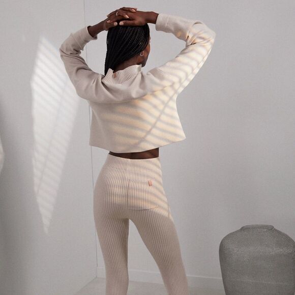 Lunya Cozy Cotton Silk Zip Pullover - Picture 3 of 12